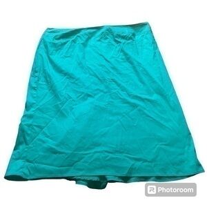 New teal Ashley Stewart pencil business skirt